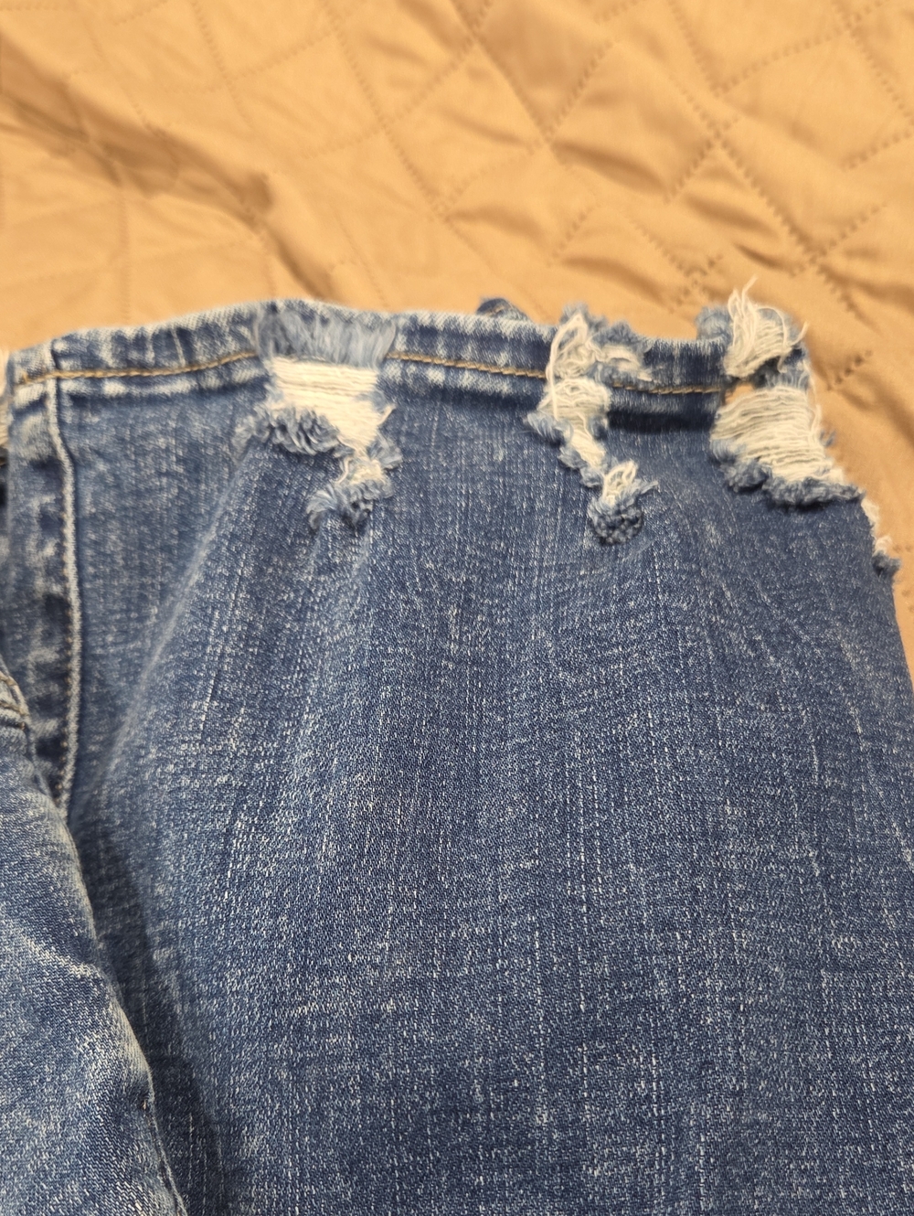 BKE Blue Distressed Boyfriend Jeans - Picture 3 of 8